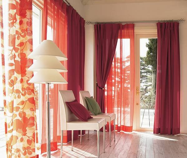 cortinas tendencias marsala