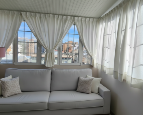 Cortinas a medida en salón