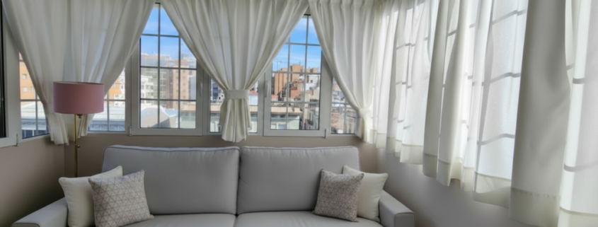 Cortinas a medida en salón