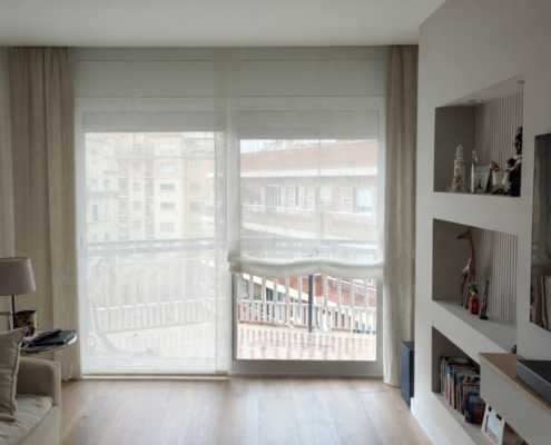 Projecte estors i sobrecortines barri Sagrada Familia