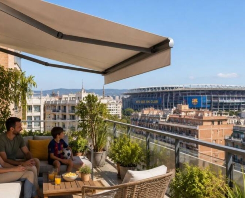 ¿Qué tipo de toldo es mejor para una terraza o balcón en Barcelona durante el verano?